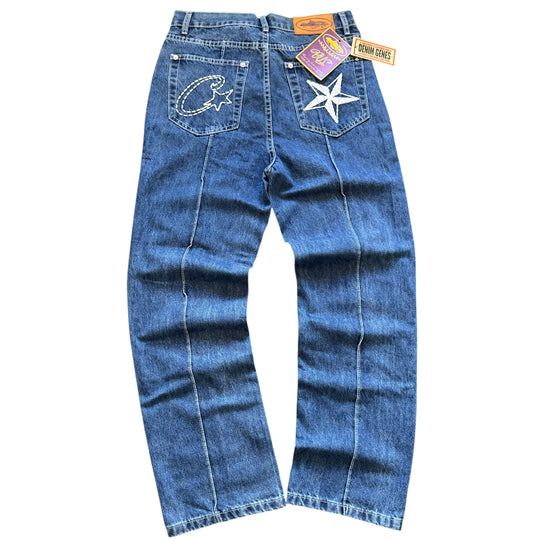 Corteiz C-Star Denim Jeans in Blue