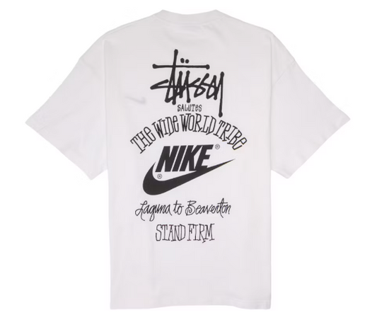 Nike x Stussy The Wide World Tribe T-Shirt in White